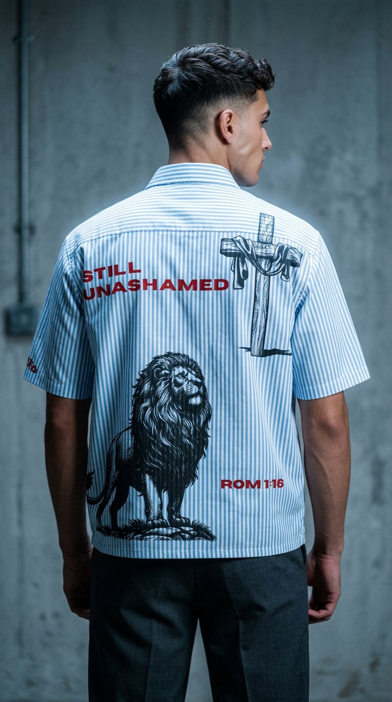 AI product shot of LION OF JUDAH ZIP UP