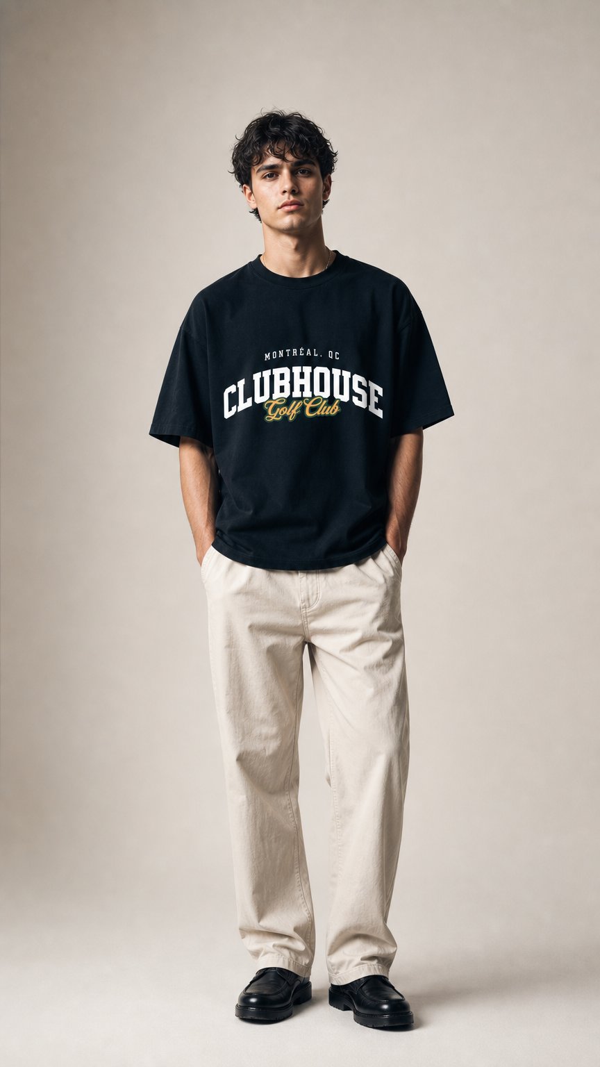 AI product shot of Collegial Boxy T-Shirt