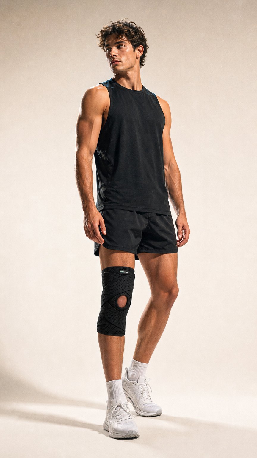 AI product shot of Moventra™ Meniscus Brace