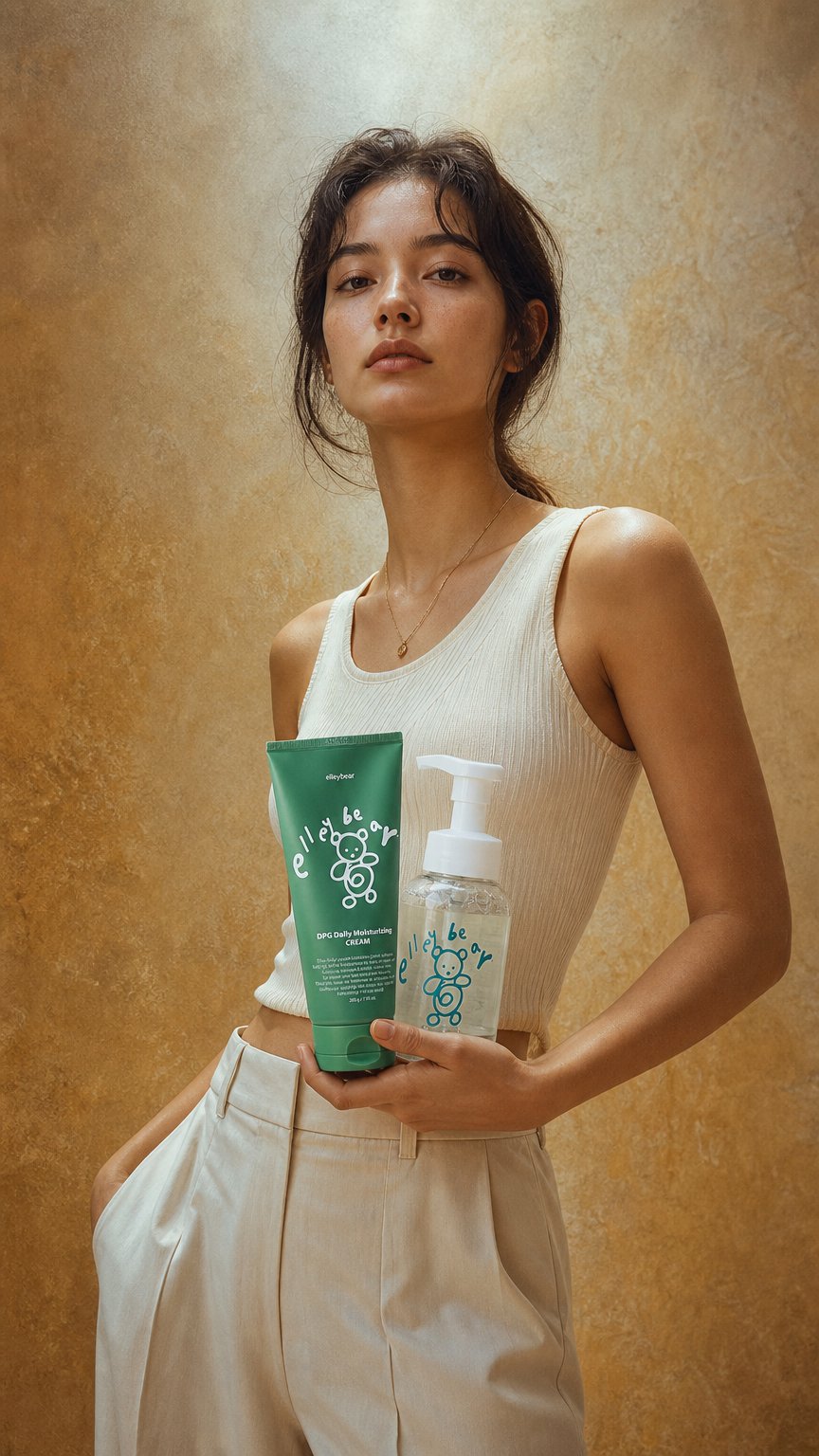 AI product shot of 클린 바디 보습 SET (모이스처라이징 크림 + 포밍 워시)