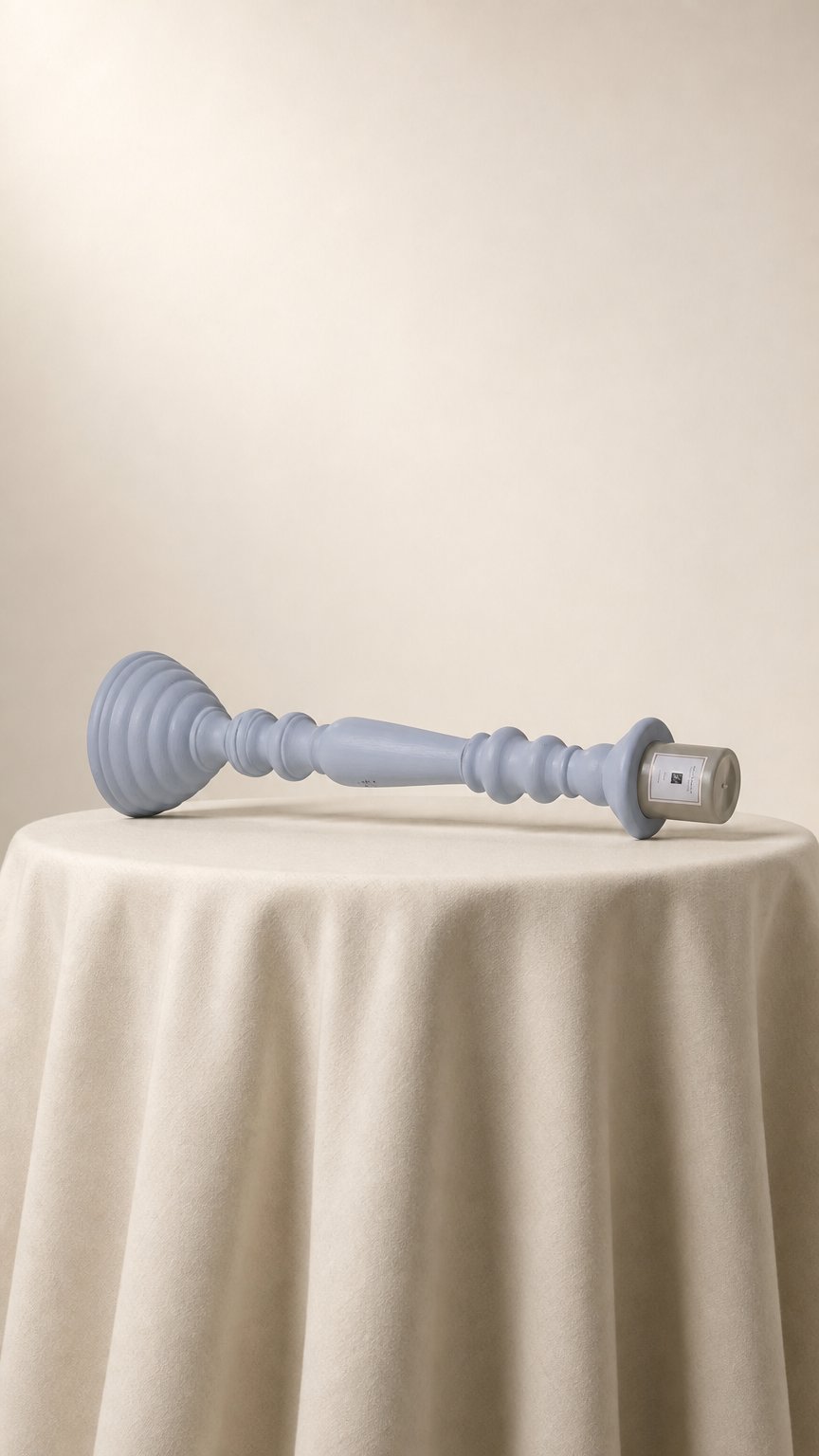 AI product shot of פמוט עץ FLI לבן – 60 ס"מ