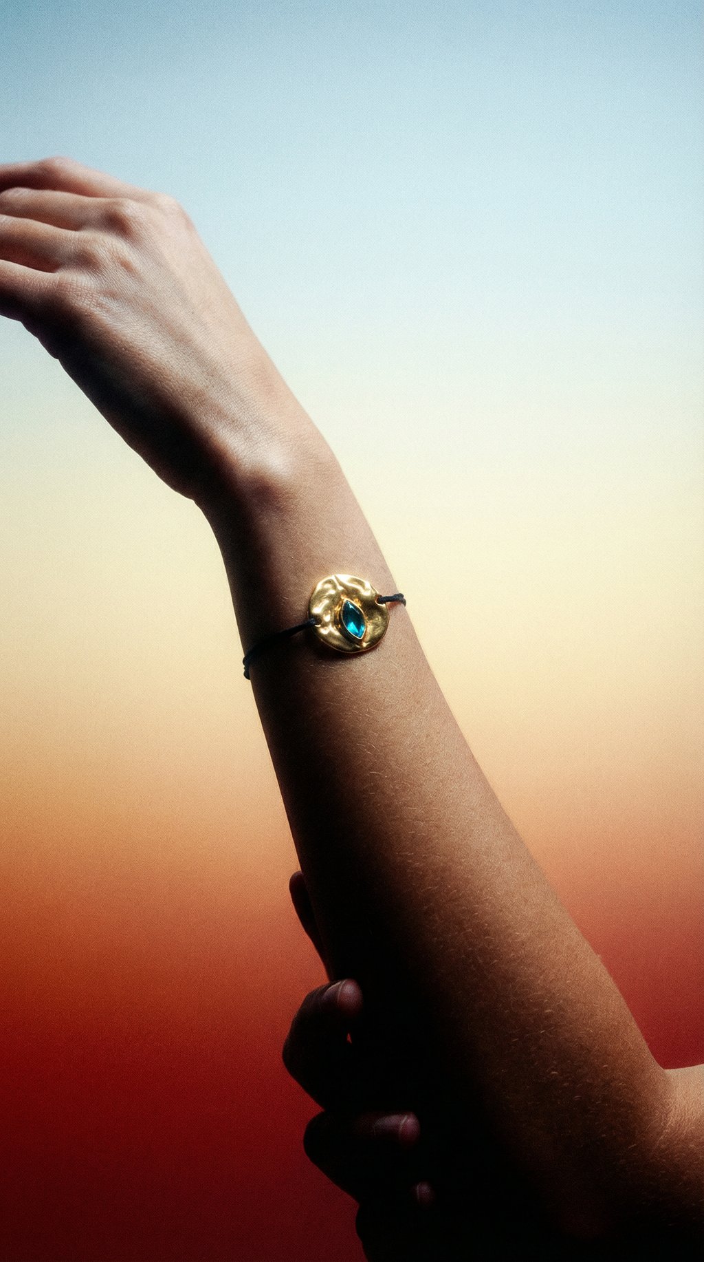 AI product shot of V.4 Turquoise Bracelet