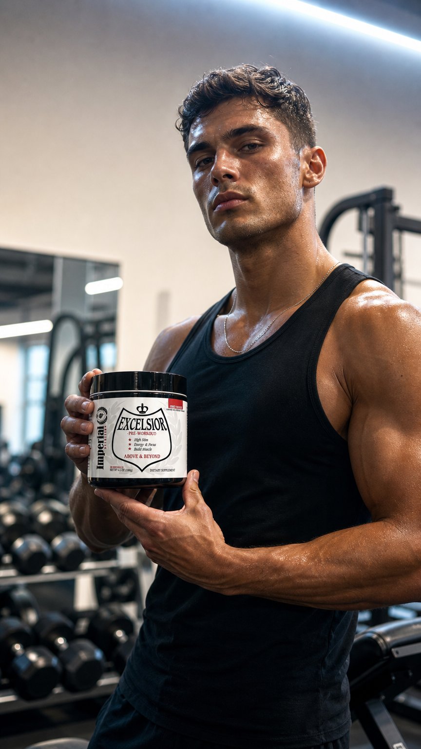 AI product shot of Excelsior 30 Servings Fruit Punch Pre-Workout