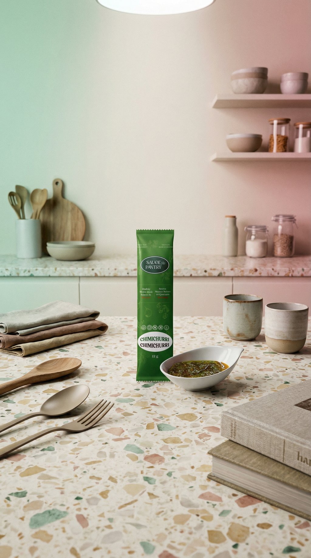 AI product shot of Chimichurri