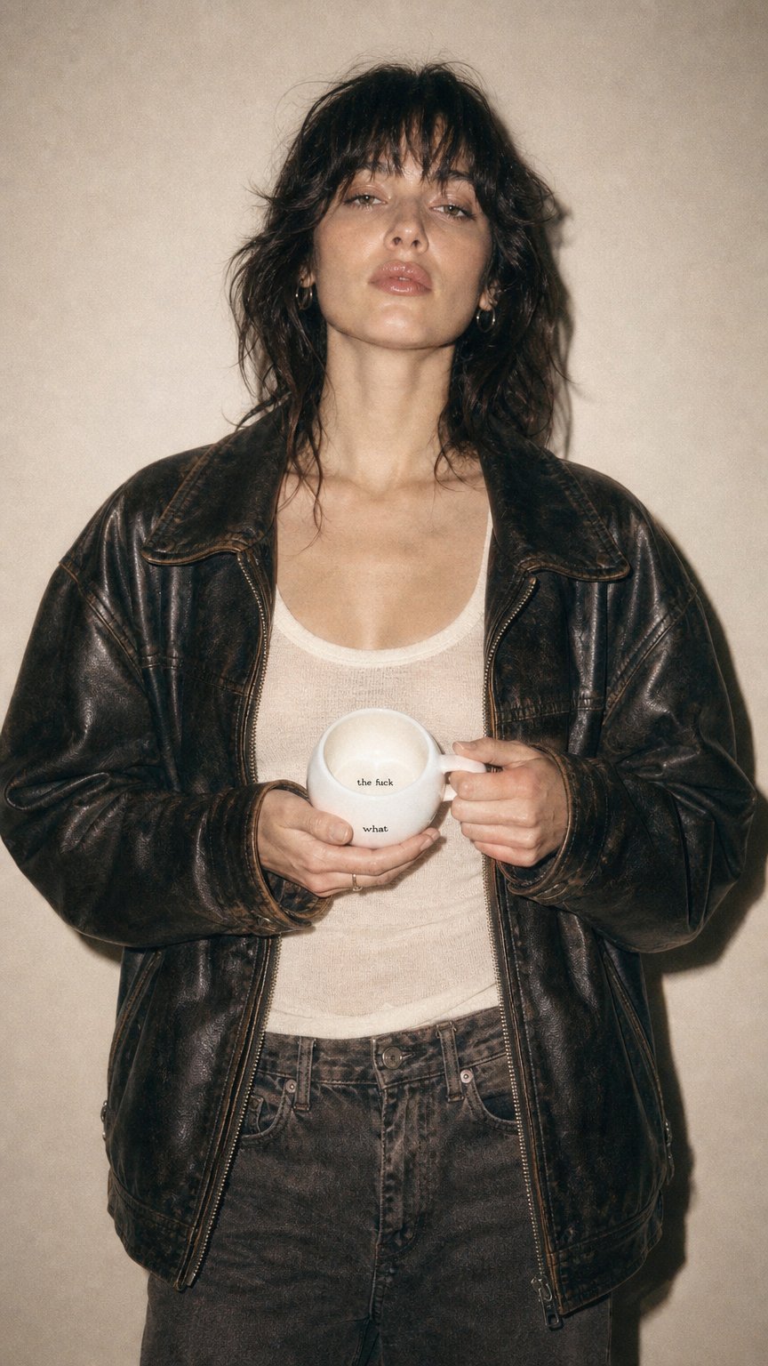 AI product shot of What... The Fuck ? Ball Mug