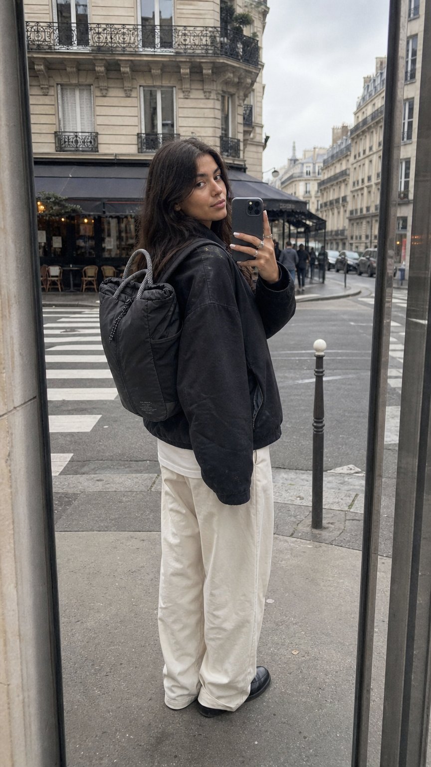 AI product shot of Tristan Packable Backpack