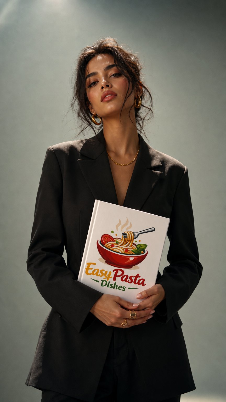 AI product shot of Easy Pasta Dishes Premium