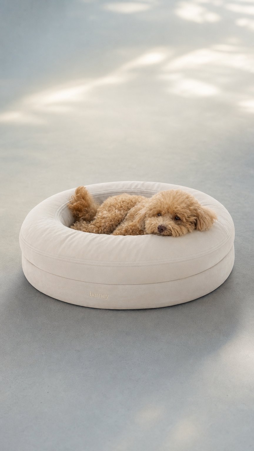 AI product shot of BarneyCurl Signature Bed