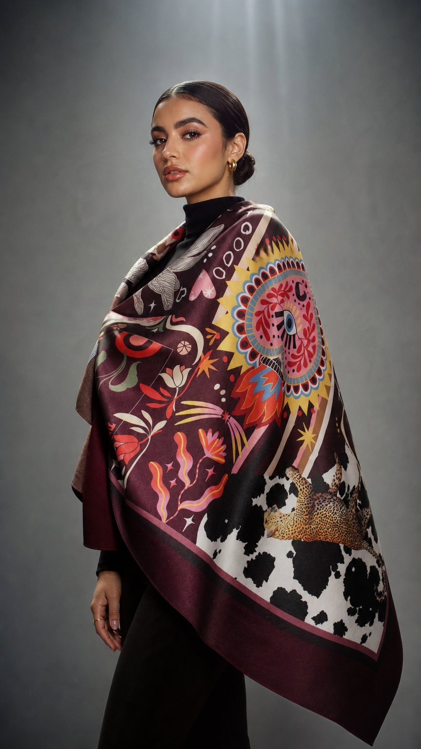 AI product shot of FIORA SHAWL