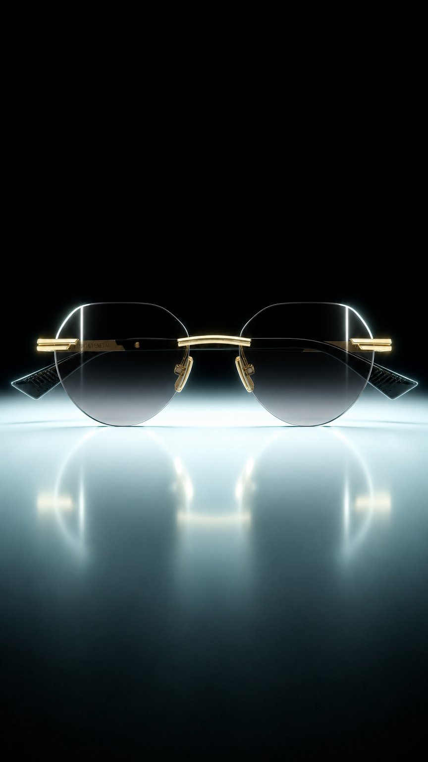 AI product shot of Bottega Veneta Sunglasses Ribbon BV1379S-001 51 Men upc 889652546377