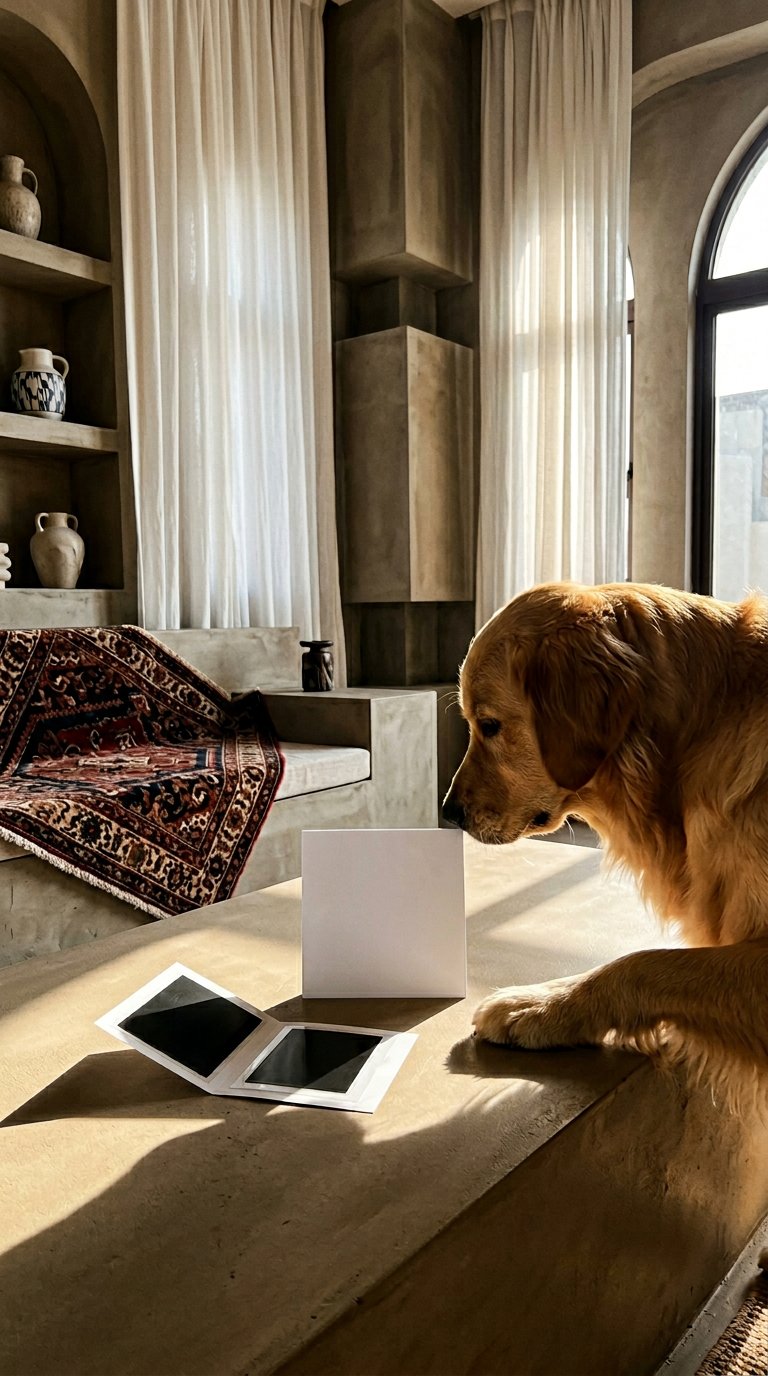 AI product shot of Pet Paw Print Kit