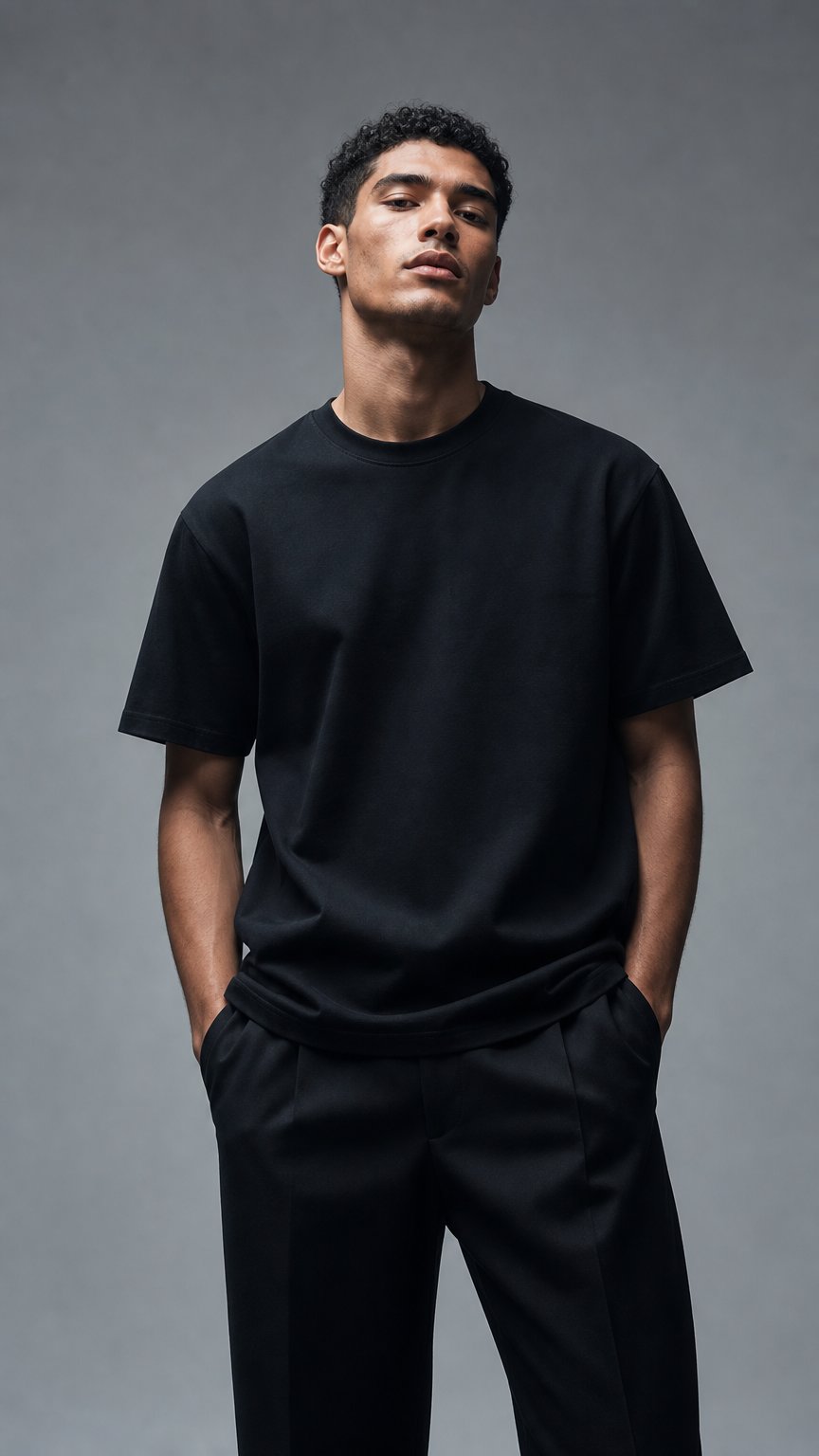 AI product shot of Bland 260gsm Cotton T-Shirt