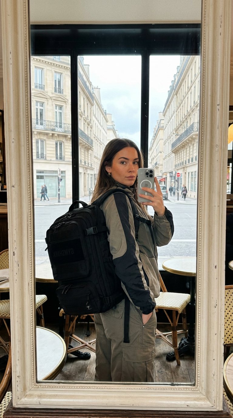 AI product shot of Tactical Backpack