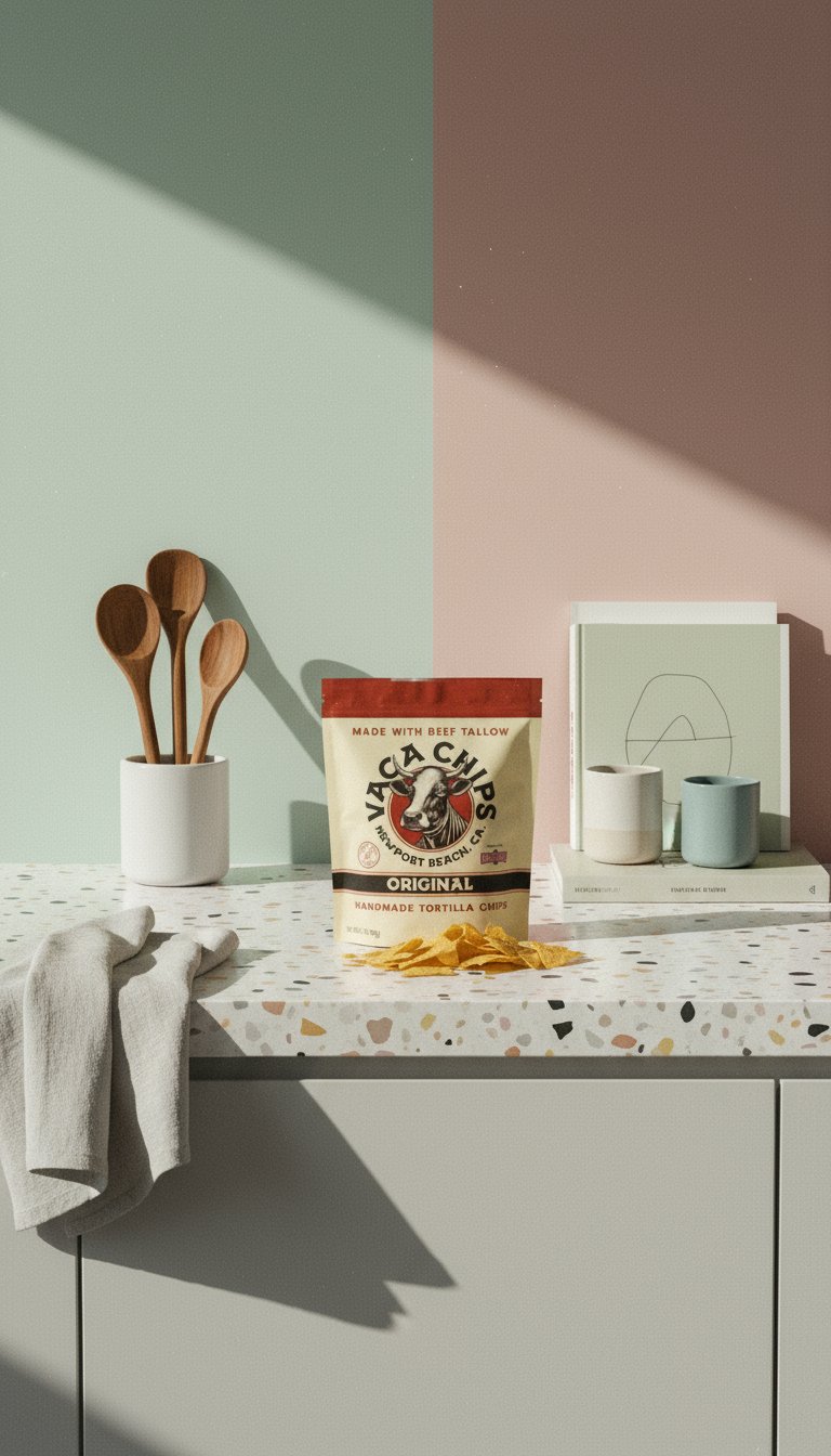 AI product shot of Vaca Chips Original