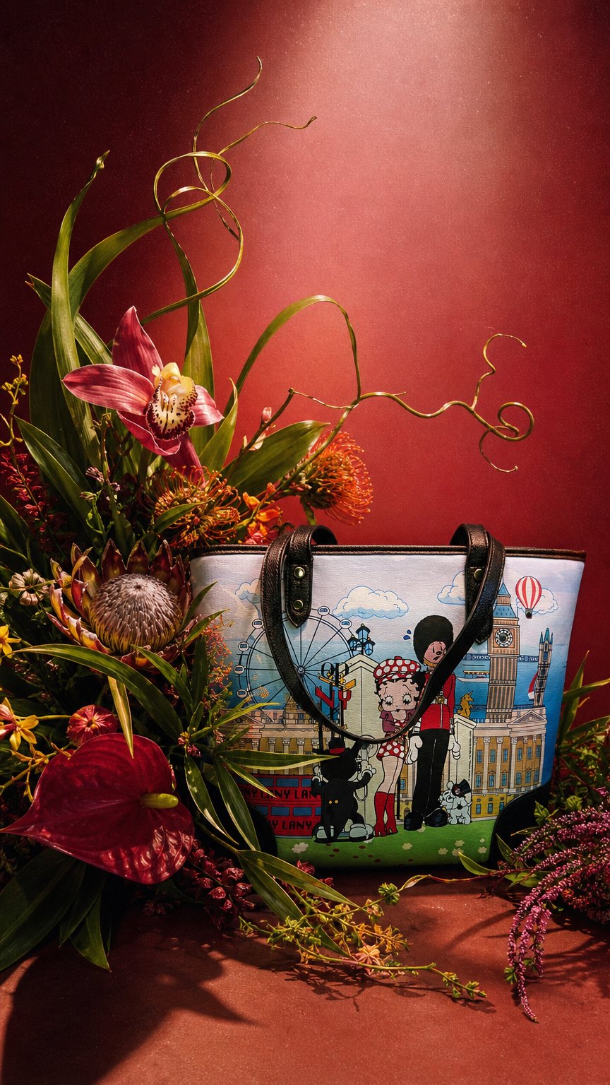 AI product shot of LANY tote bag