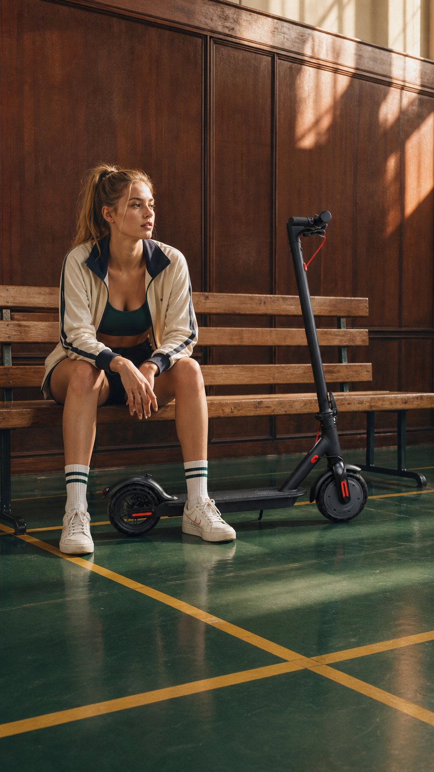 AI product shot of CEMOTO 8.5" Folding Electric Scooter - 36V 10.4Ah, 250W/350W Motor