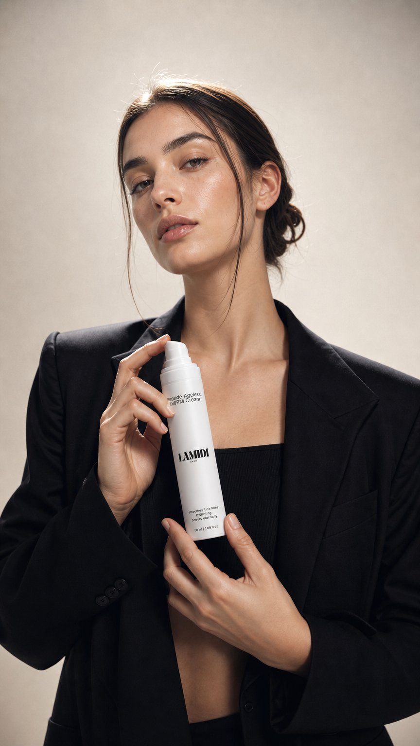 AI product shot of Peptide Ageless AM/PM Cream