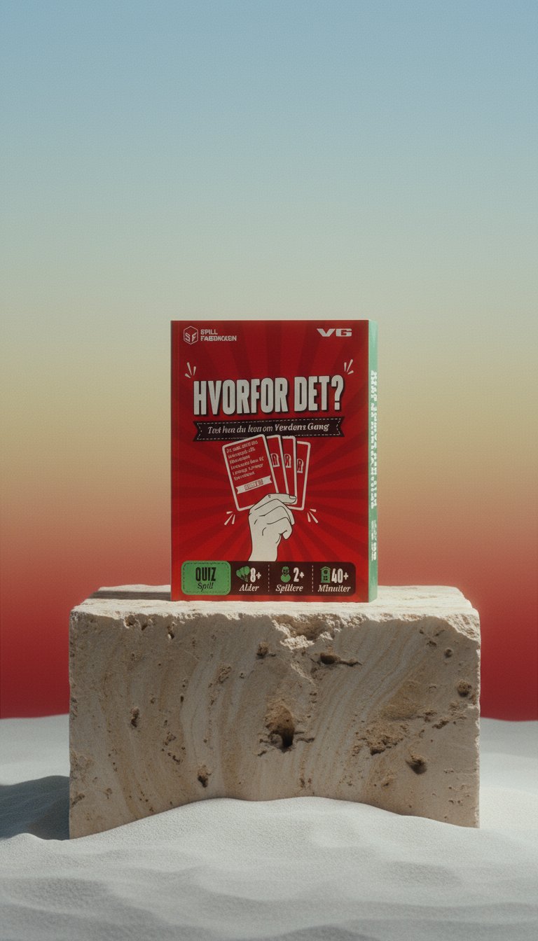 AI product shot of Hvorfor det?