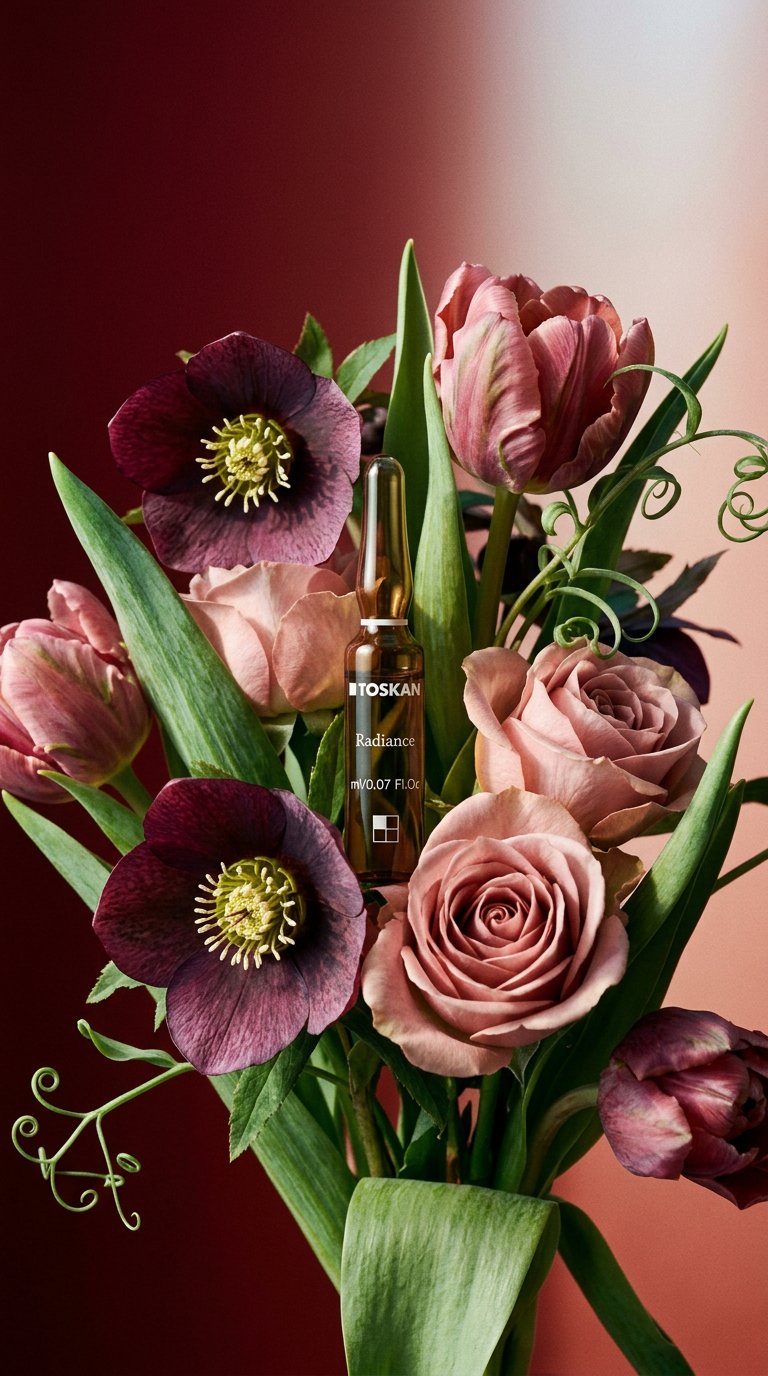 AI product shot of Radiance Ampoule