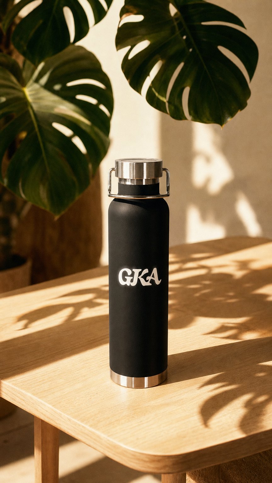 AI product shot of Copper Vacuum Insulated Bottle, 22oz
