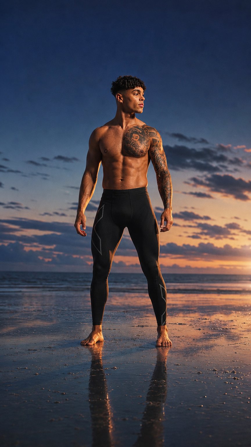 AI product shot of Light Speed Compression Tights