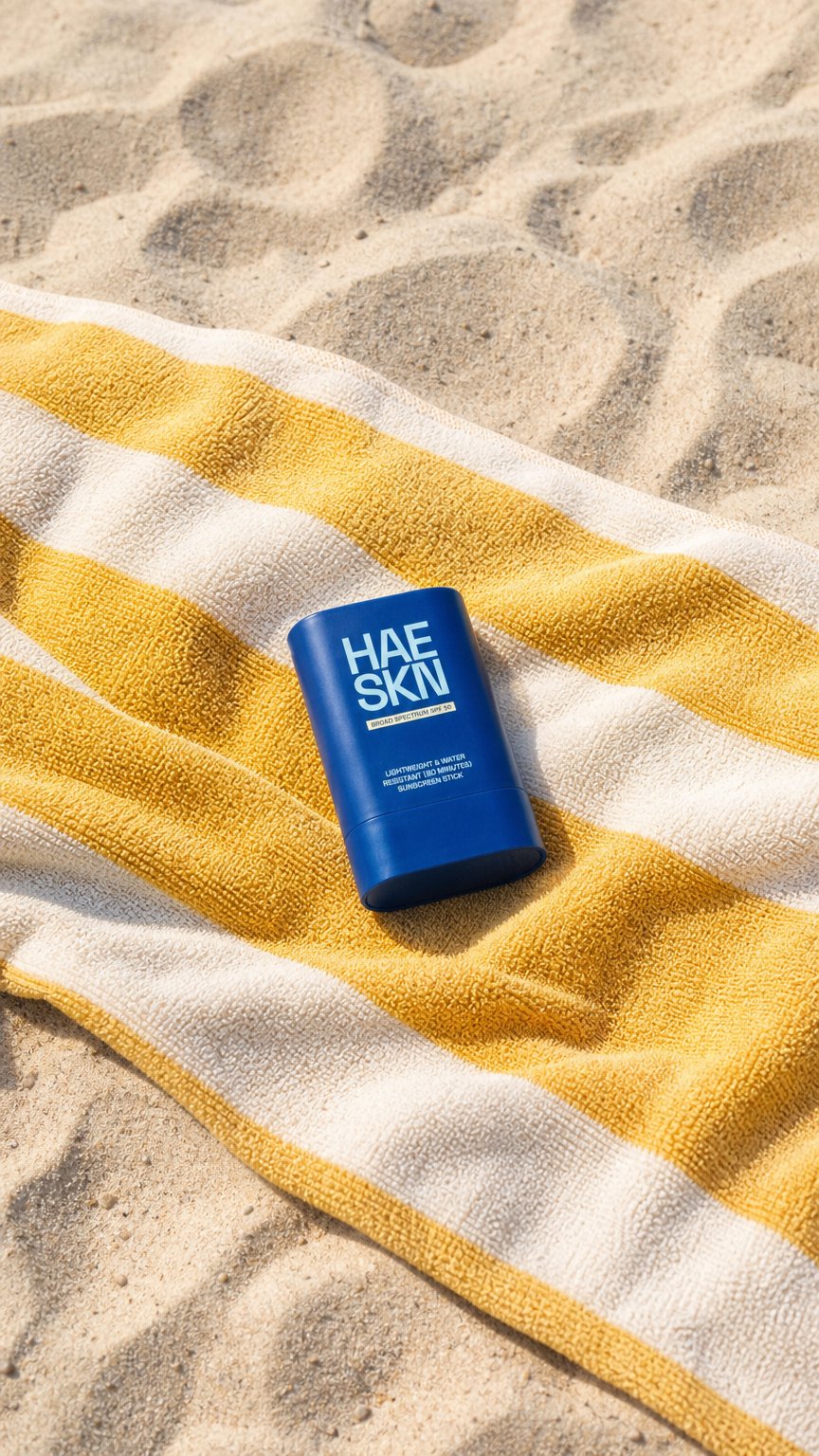 AI product shot of HAESKN Sunscreen Stick SPF 50