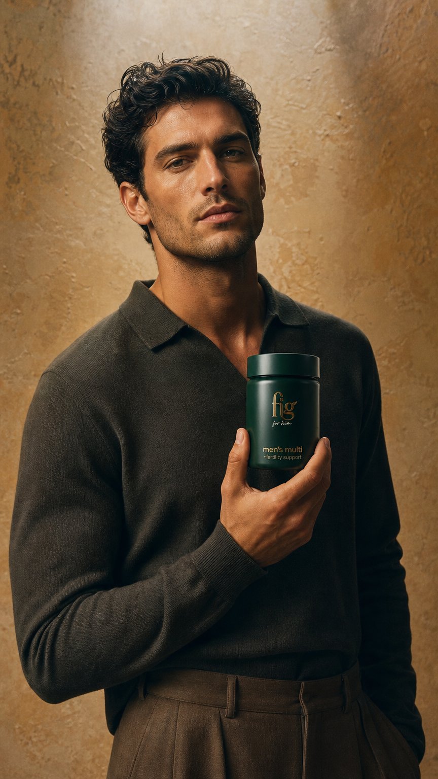 AI product shot of FIG Refillable Men's Multi Jar