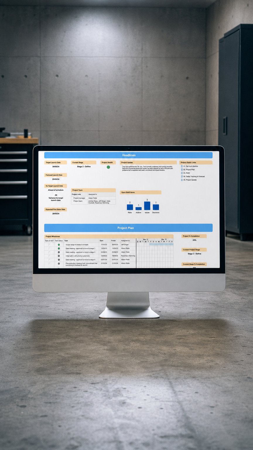 AI product shot of New Product Development Delivery