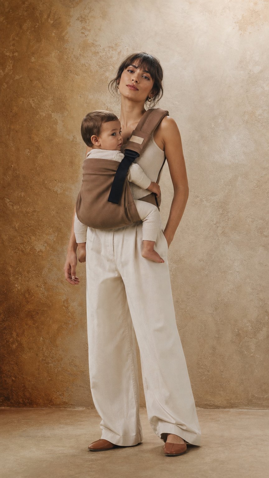 AI product shot of Bambidoos Baby & Toddler Hip Carrier