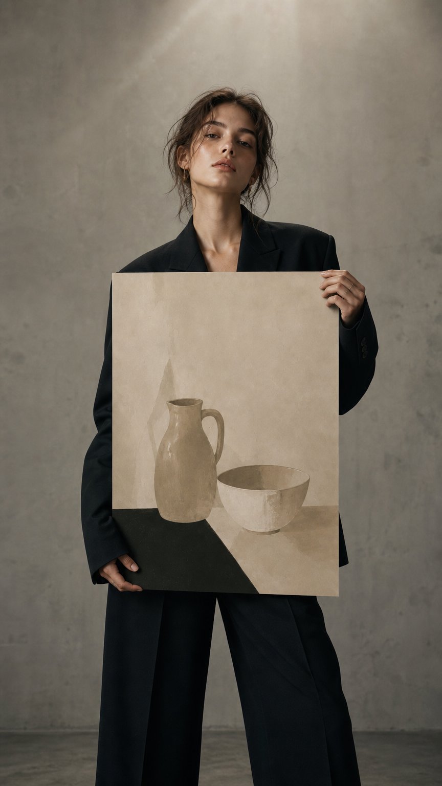 AI product shot of Soft Clay Plakat