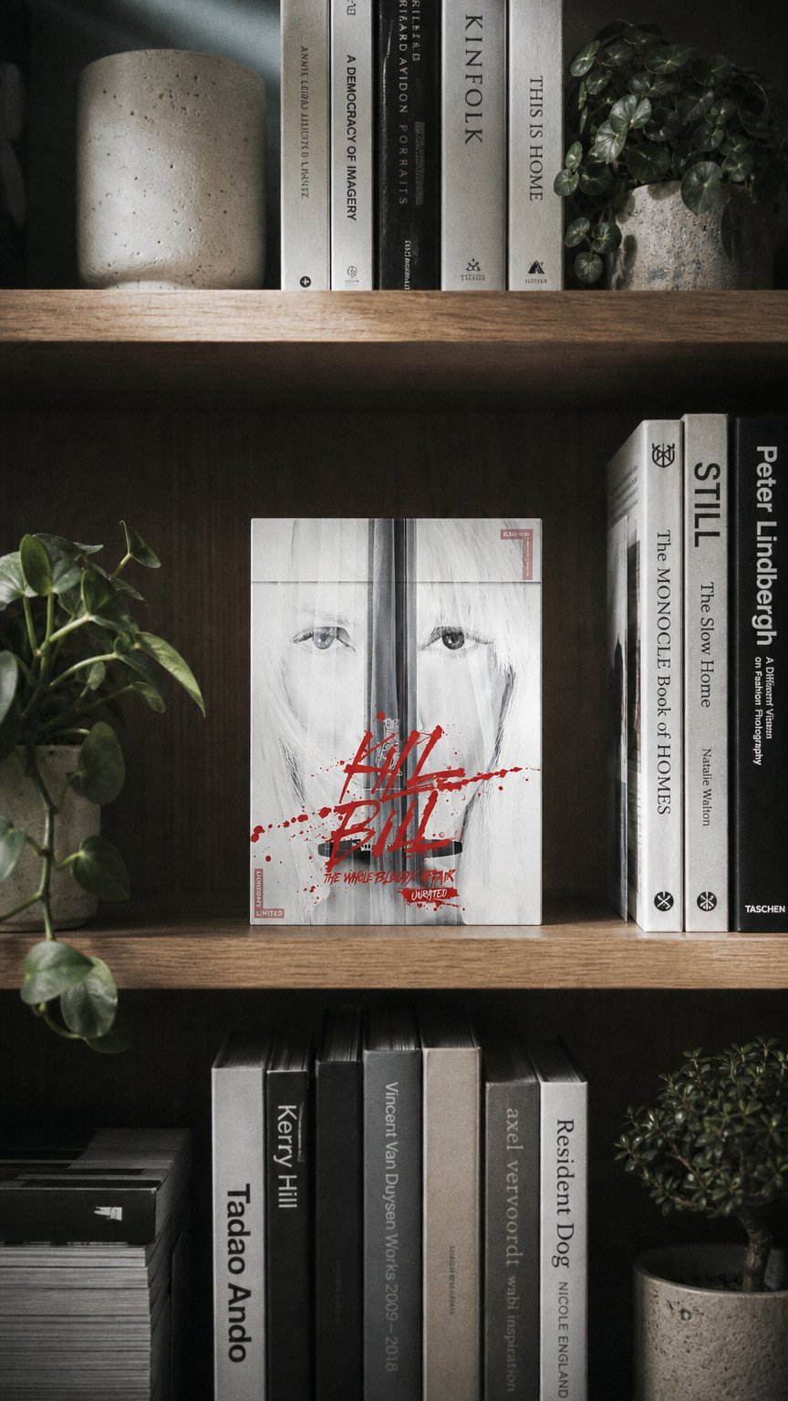 AI product shot of Kill Bill: The Whole Bloody Affair 4K Collector’s Edition