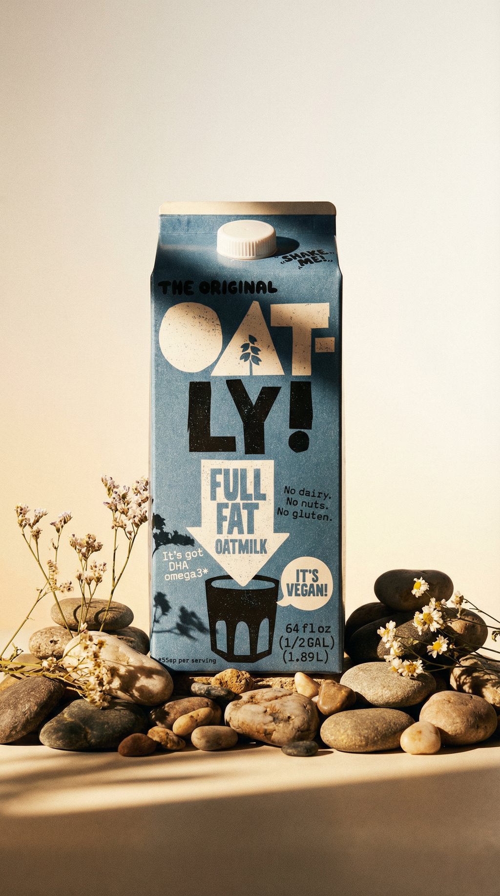 AI product shot of Chilled Oatmilk Full Fat