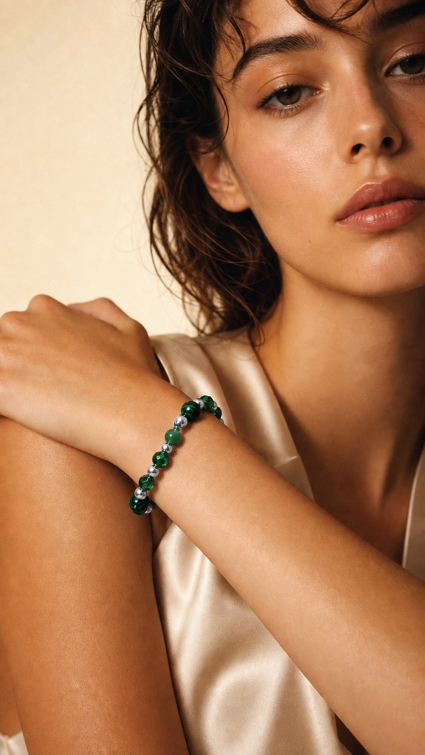 AI product shot of Green With Envy Bracelet