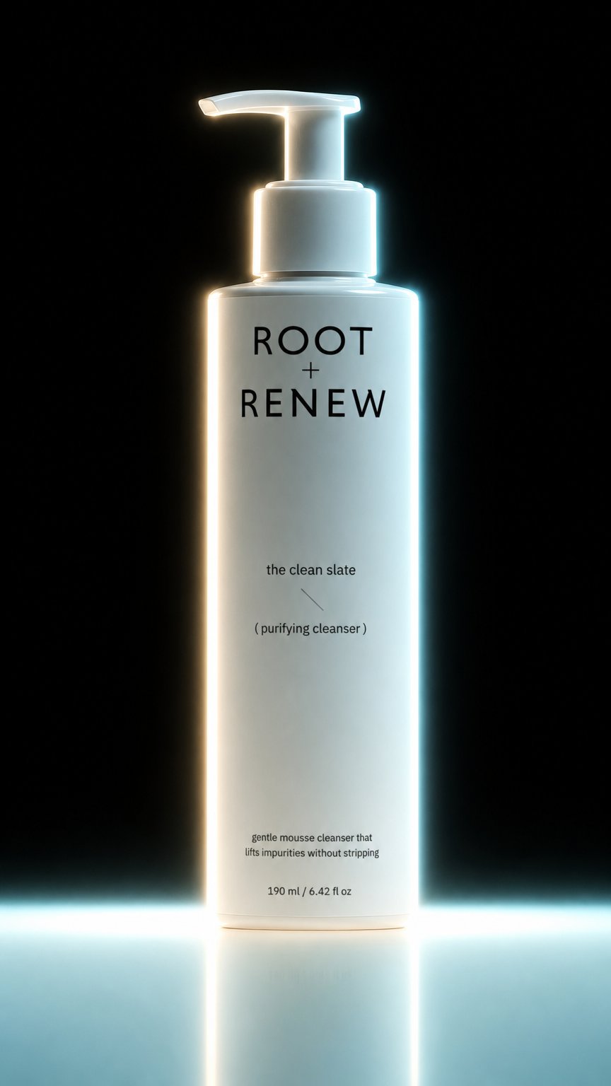 AI product shot of The Clean Slate – Purifying Cleanser