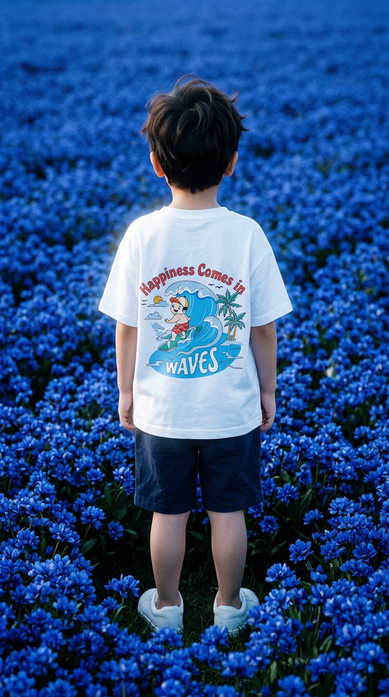 AI product shot of Surfer T-Shirt