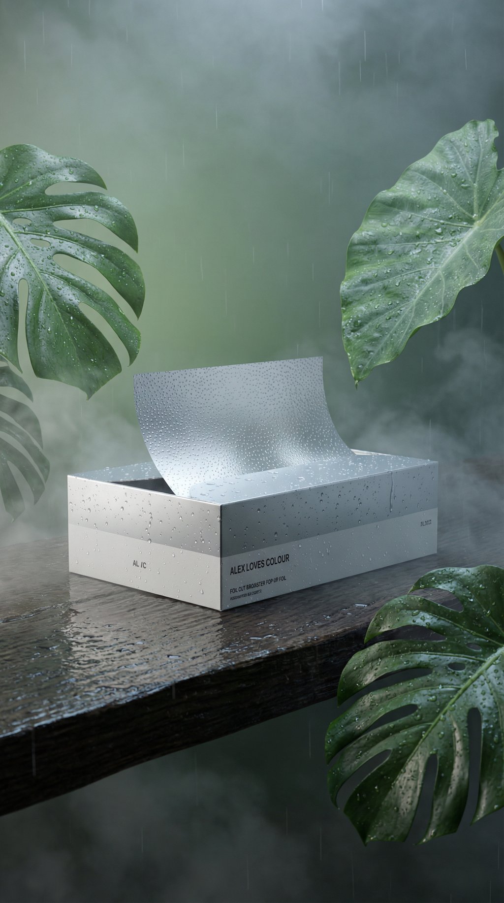 AI product shot of Silver Essentials Hair Foil 200pk (20cm x 40cm)