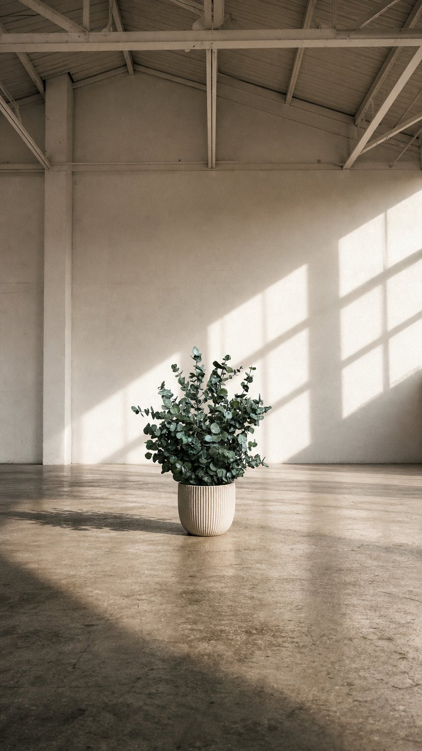 AI product shot of Green Cinerea plant
