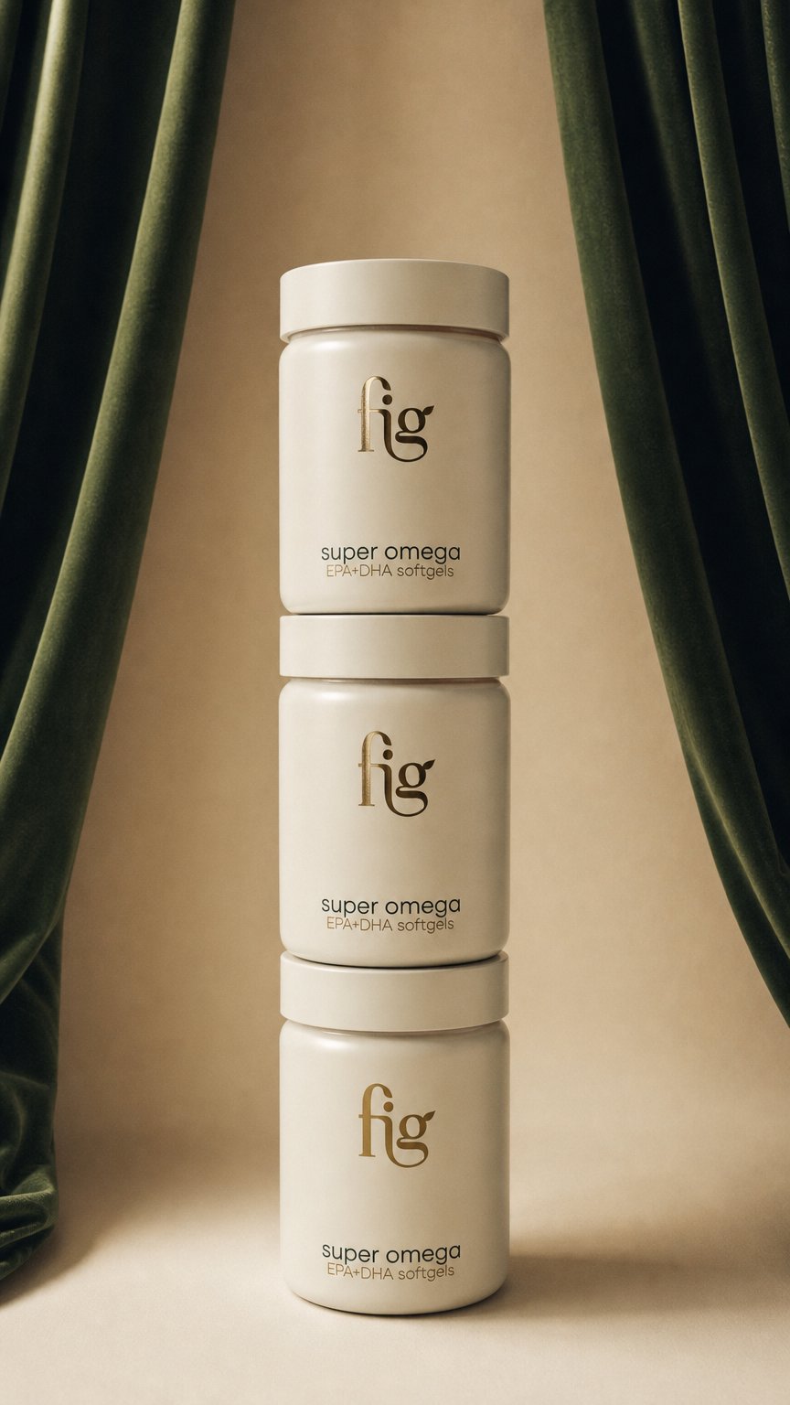 AI product shot of FIG Refillable Super Omega Jar