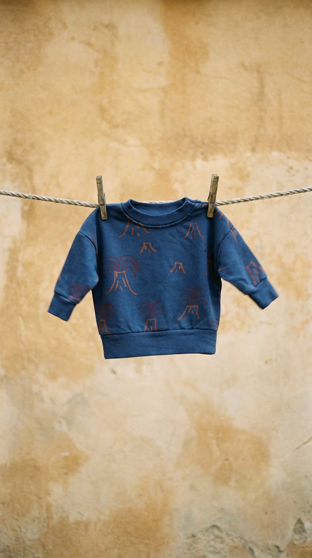 AI product shot of BOBO CHOSES Volcano Sweatshirt | Navy 6m