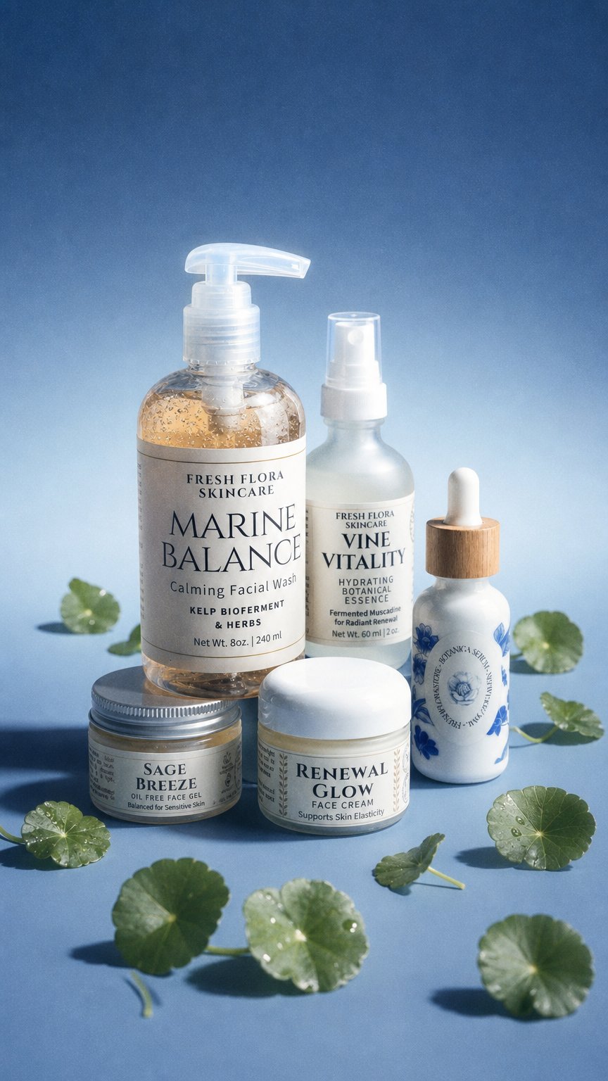 AI product shot of Botanical Skincare & Teas
