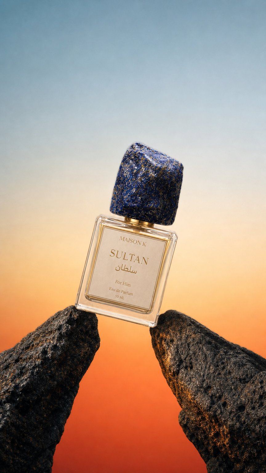 AI product shot of Sultan & Malika