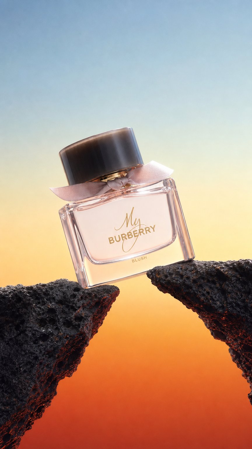 AI product shot of My Burberry Blush by Burberry Eau De Parfum Spray 3 oz (Women)
