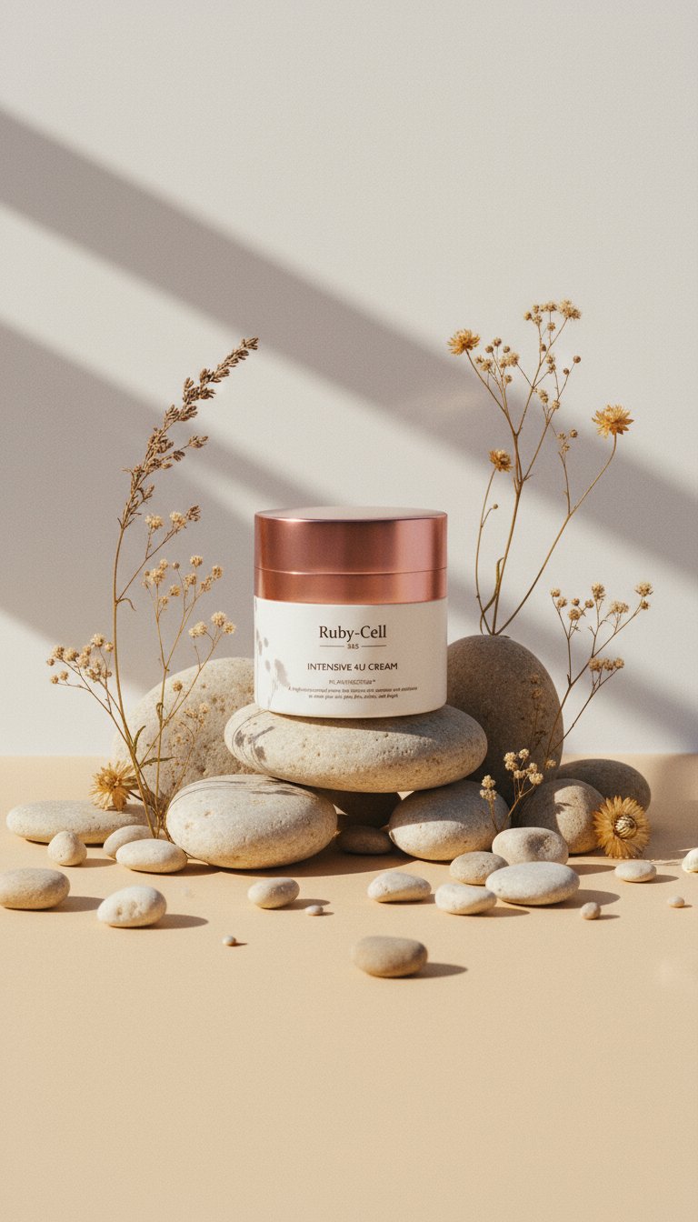 AI product shot of Ruby-Cell | INTENSIVE 4U Cream