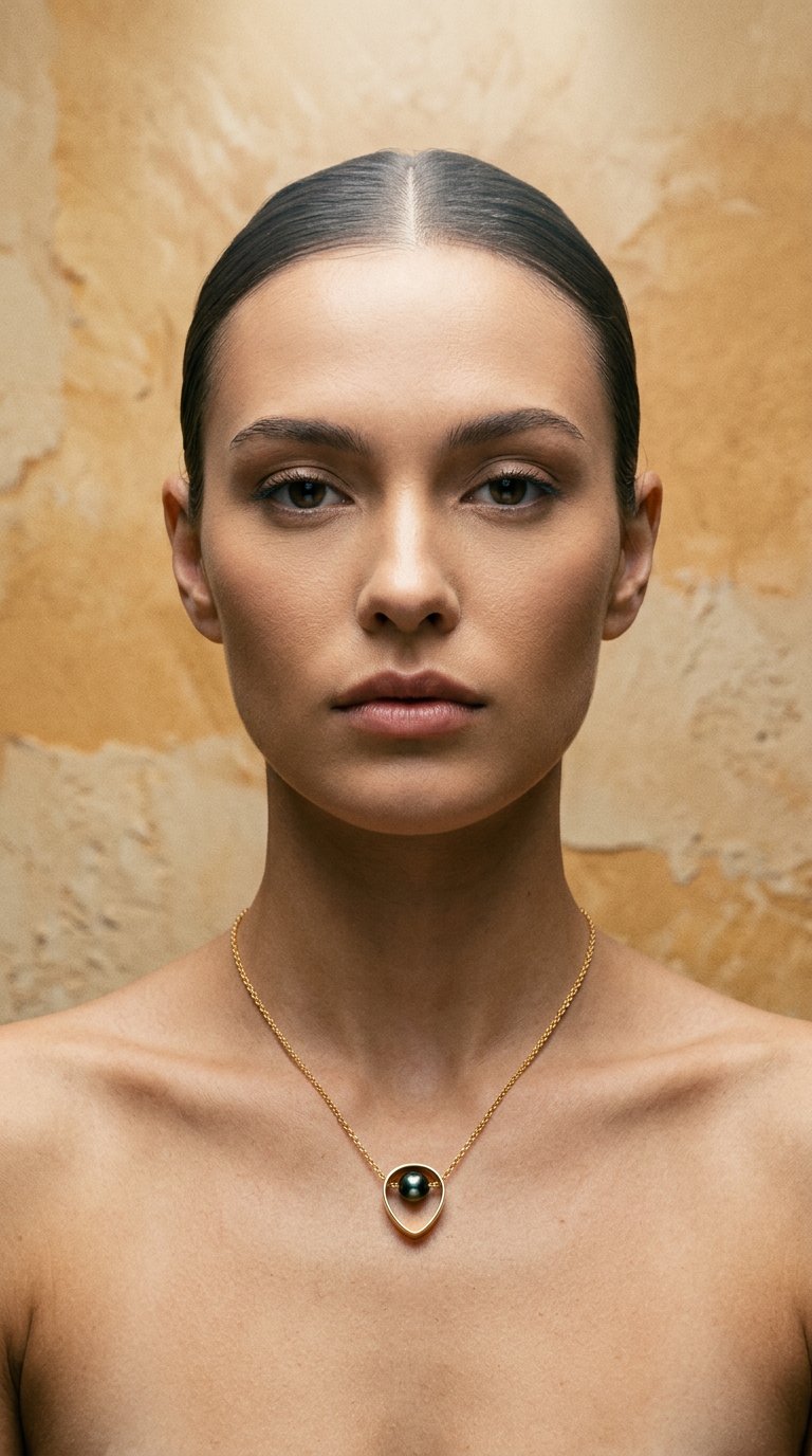 AI product shot of Moana Drop Necklace