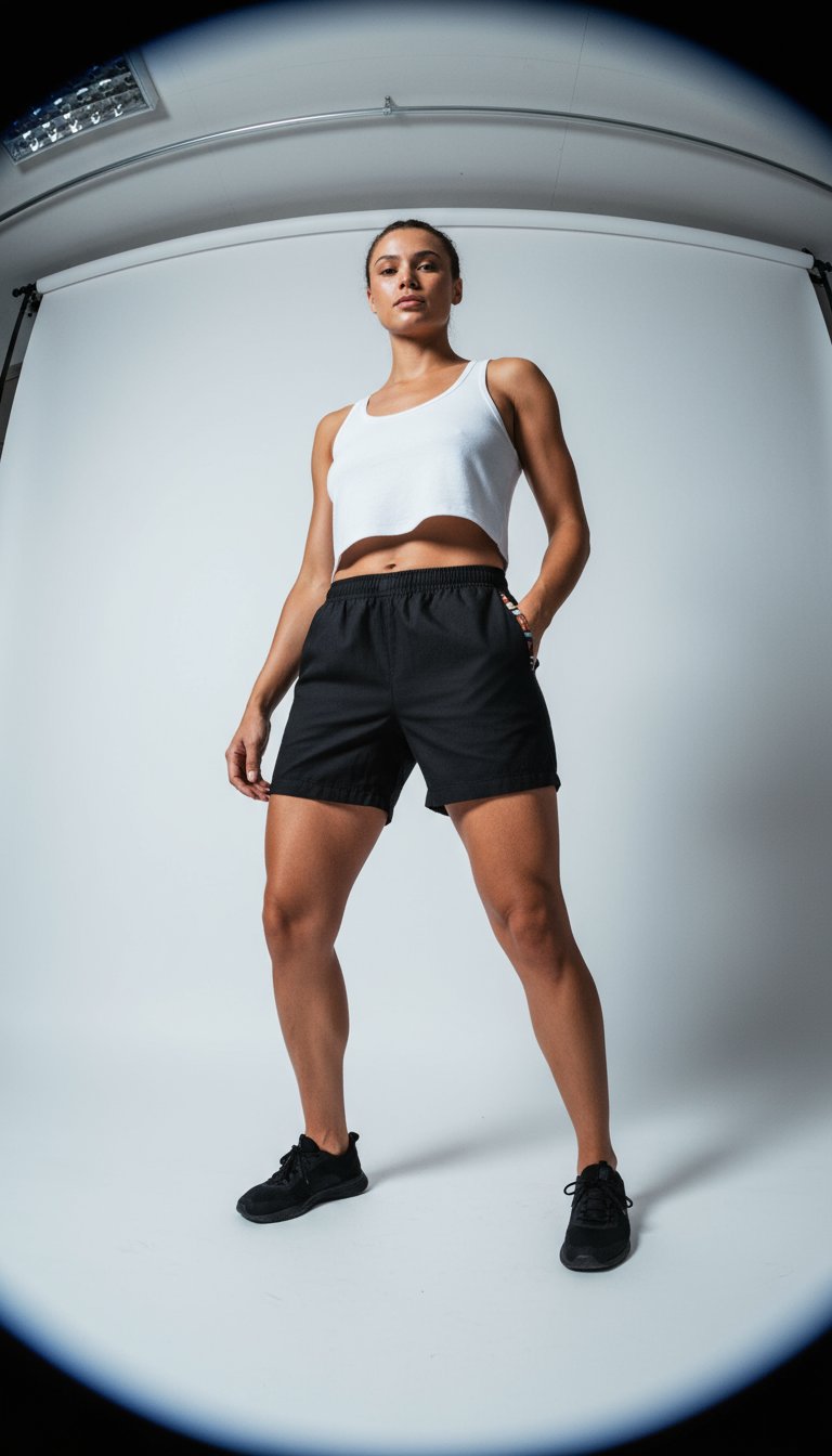 AI product shot of OG Casual Short 5" - Night Reader