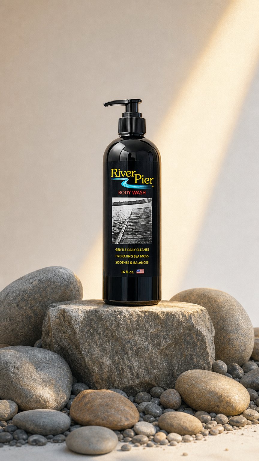 AI product shot of Body Wash 16 oz