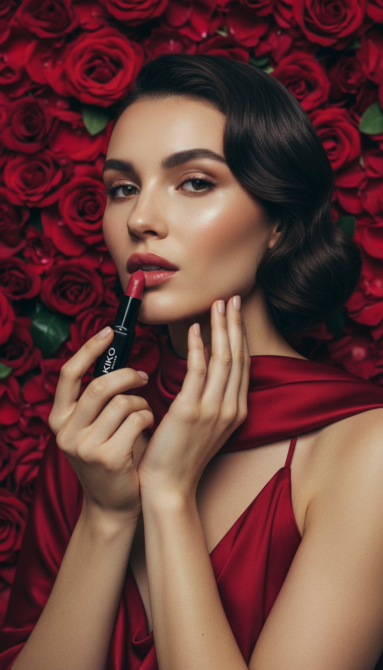 AI product shot of KIKO Milano Smart Fusion Lipstick - 407 Rosewood (3 g)