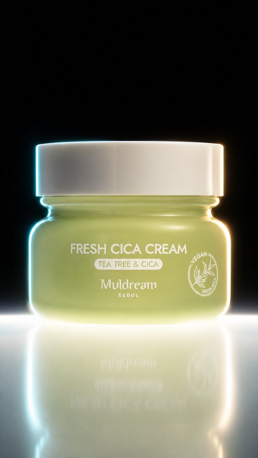 AI product shot of CREMA VEGAN GREEN MILD FRESH