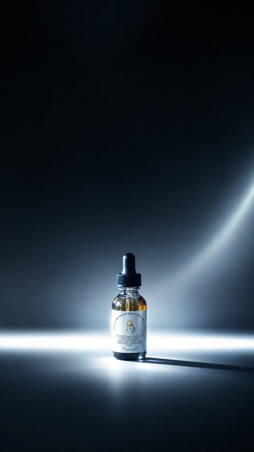 AI product shot of Face Card NEVER Declines Ritual Spell Oil