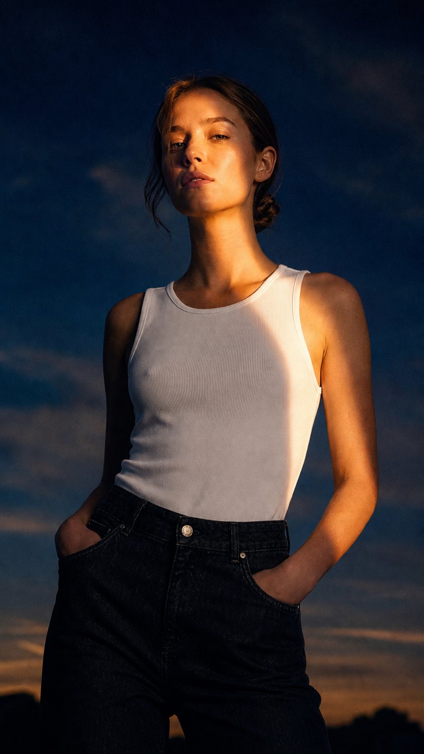 AI product shot of West Top White